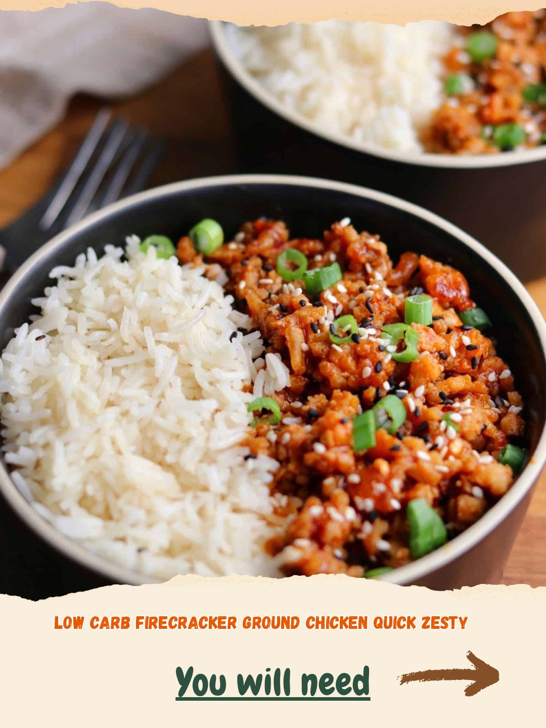 Low Carb Firecracker Ground Chicken Preparation