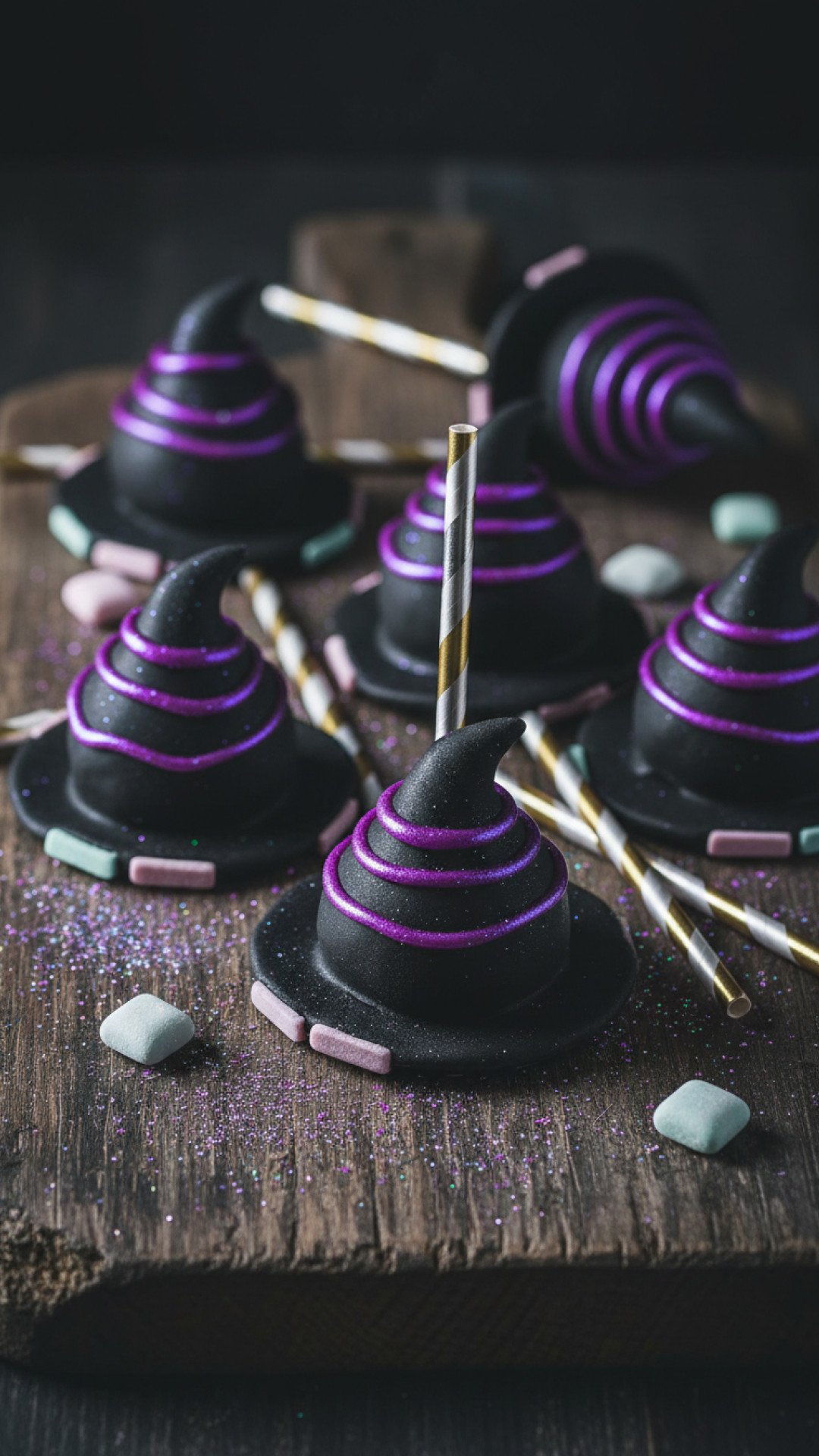 Magical Witch Hat Cake Pops Preparation
