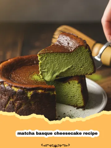 The Ultimate Creamy Matcha Basque Cheesecake Recipe