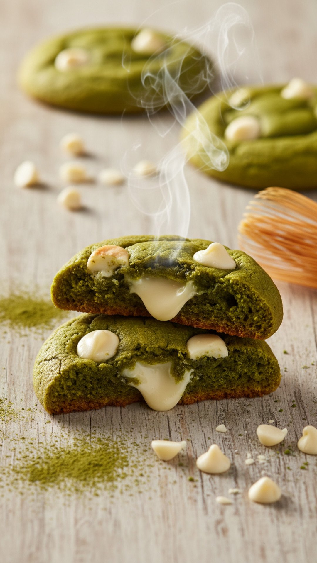 Matcha White Chocolate Cookies Preparation
