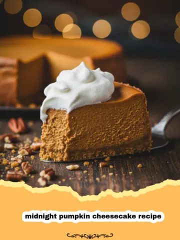 Midnight Pumpkin Cheesecake Recipe with Dark Chocolate Crust