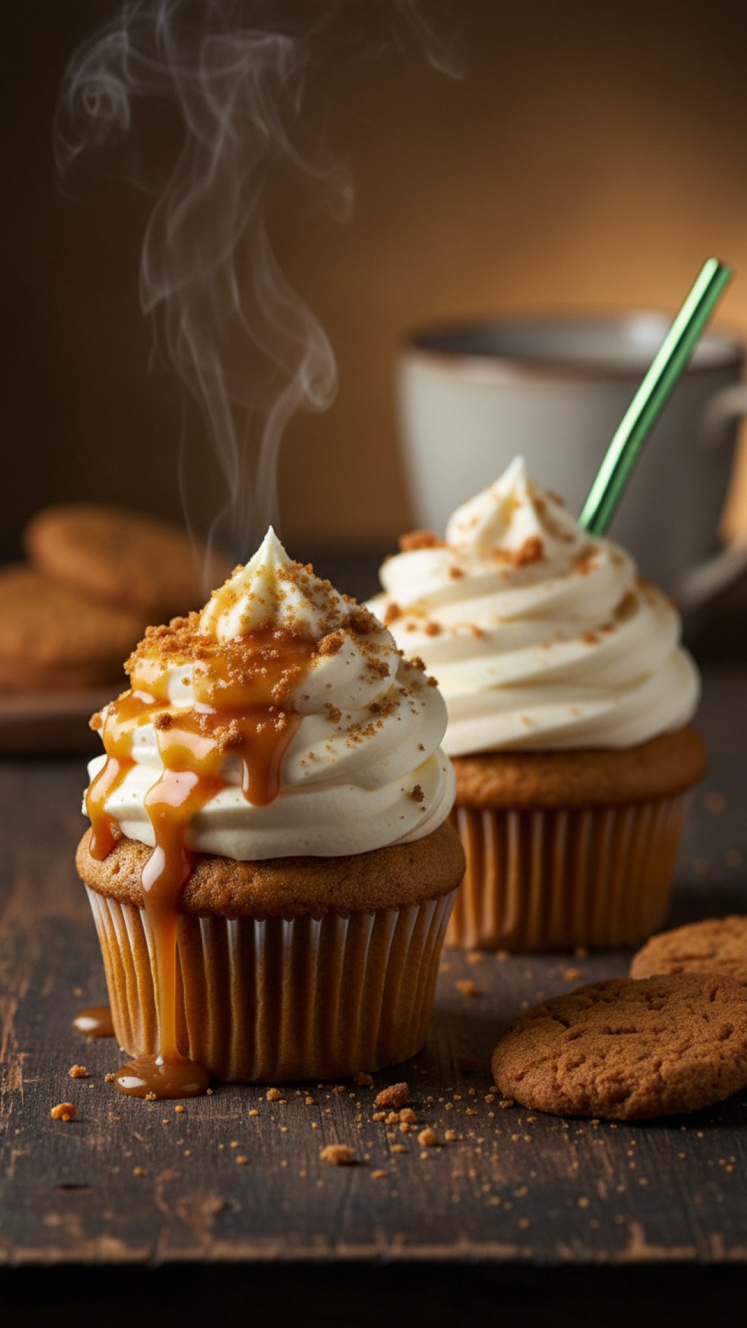 Moonlight Pumpkin Spice Latte Cupcakes Preparation