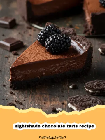 The Most Elegant Nightshade Chocolate Tarts Recipe for Midnight Gatherings
