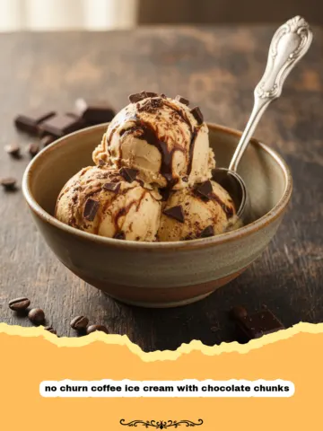 The Ultimate No-Churn Coffee Ice Cream with Chocolate Chunks