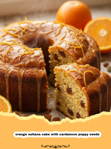 The Ultimate Orange Sultana Cake with Cardamom and Poppy Seeds