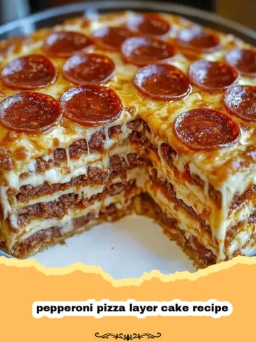 The Ultimate Pepperoni Pizza Layer Cake: A Masterpiece of Melty, Meaty Goodness!