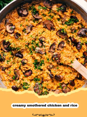 The Ultimate Creamy Smothered Chicken and Rice: A Cozy One-Pot Wonder!