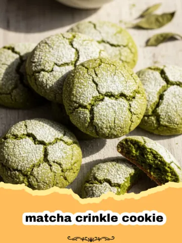 The Ultimate Vibrant Matcha Crinkle Cookie Recipe