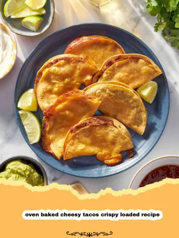 The Ultimate Oven Baked Cheesy Tacos: Crispy, Loaded, and Irresistible!