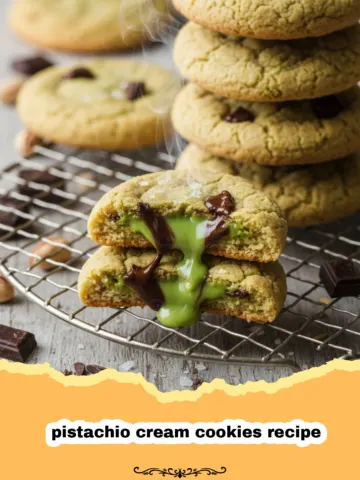 The Most Decadent Homemade Pistachio Cream Cookies