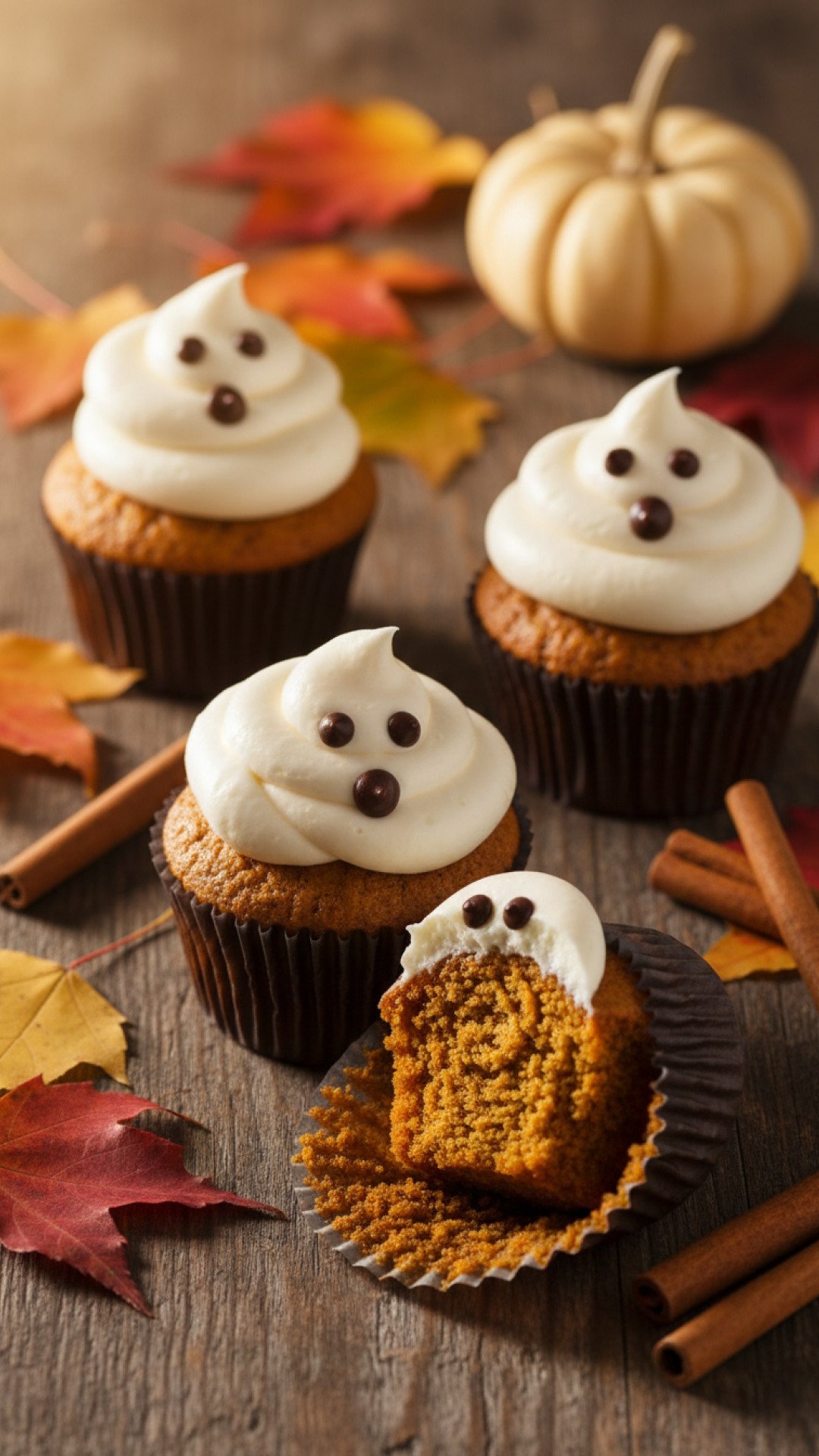The Most Adorable Pumpkin Spice Ghost Cupcakes Recipe for Your Next Party 4 Pumpkin Spice Ghost Cupcakes Preparation