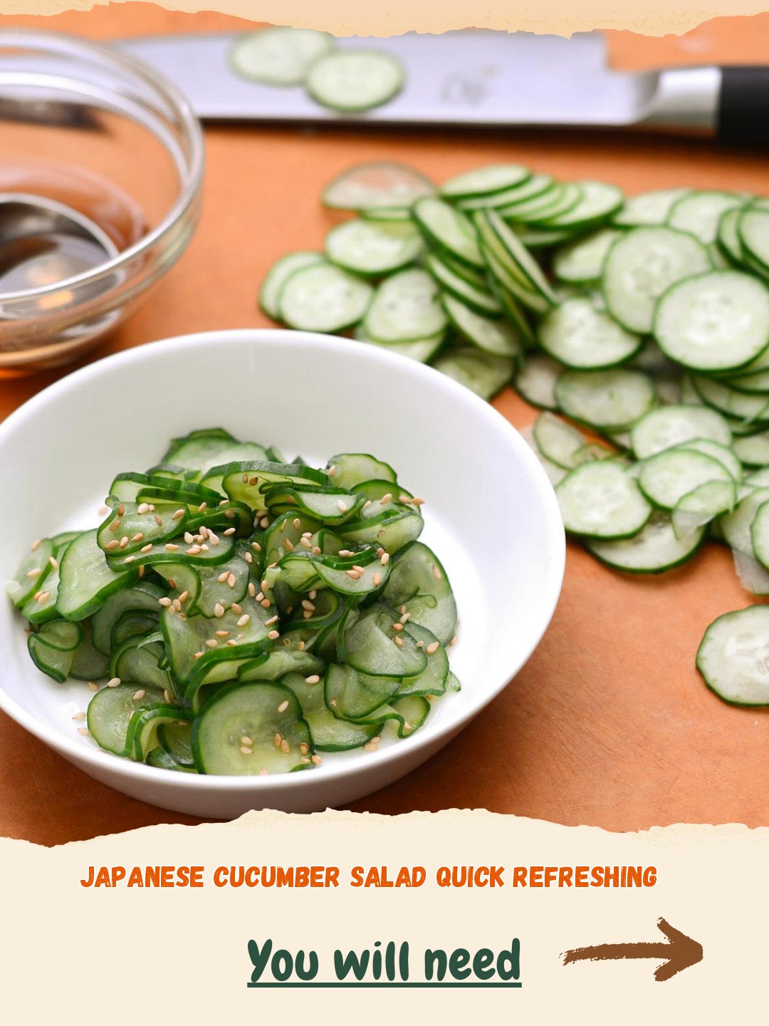Quick and Refreshing Japanese Cucumber Salad (Sunomono) Preparation