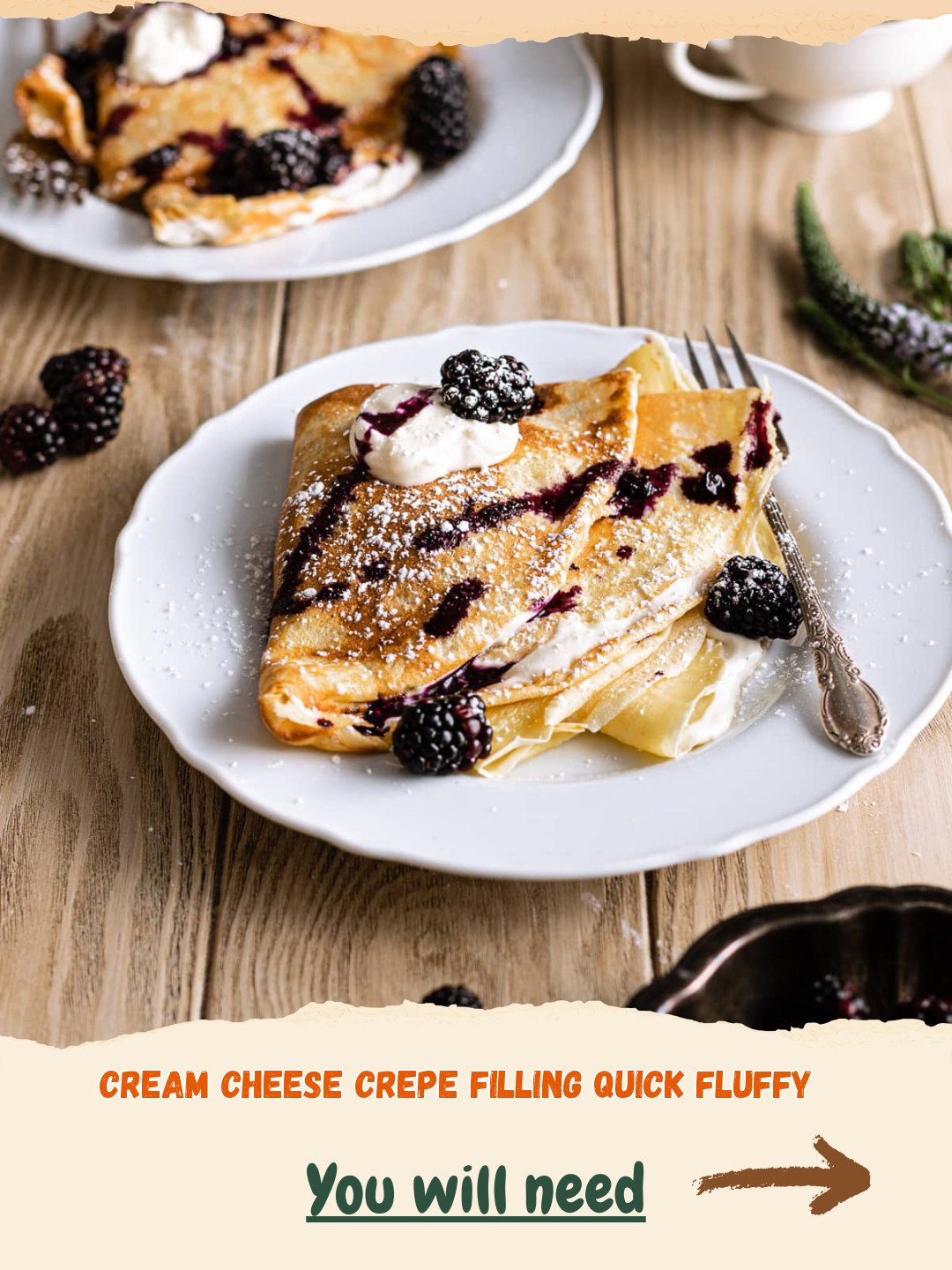 Quick & Fluffy Cream Cheese Crepe Filling Preparation