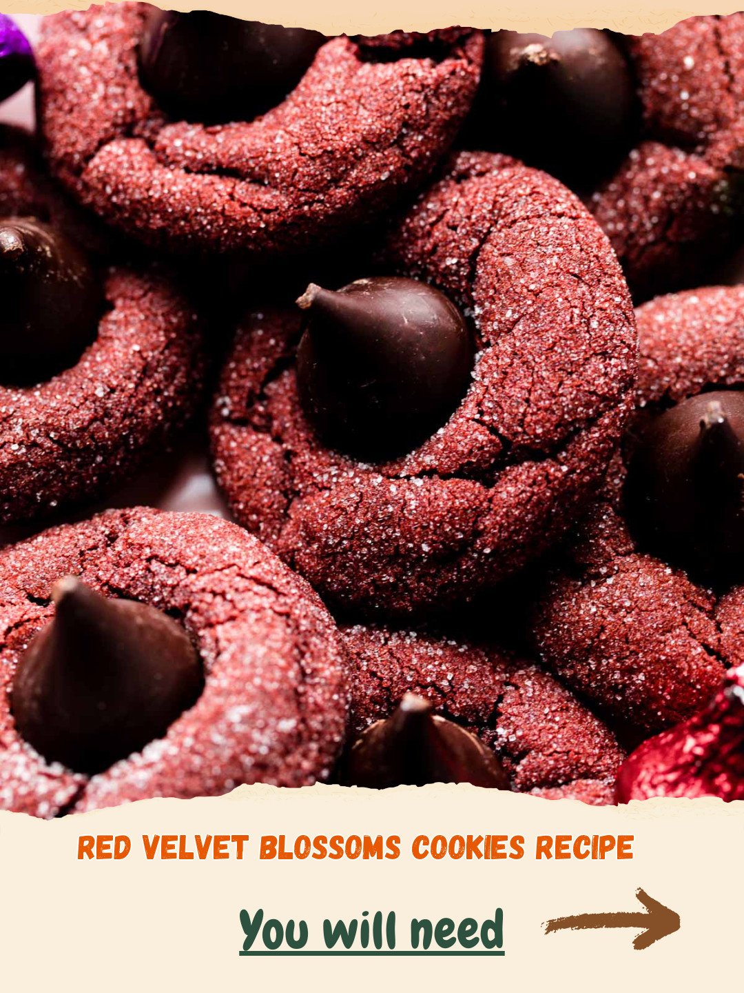 Divine Red Velvet Blossoms: The Ultimate Crinkly, Chewy Cookie Recipe! 4 Red Velvet Blossoms Cookies Preparation