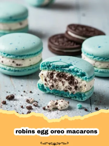 Speckled Blue Robins Egg Oreo Macarons 24 Speckled Blue Robins Egg Oreo Macarons