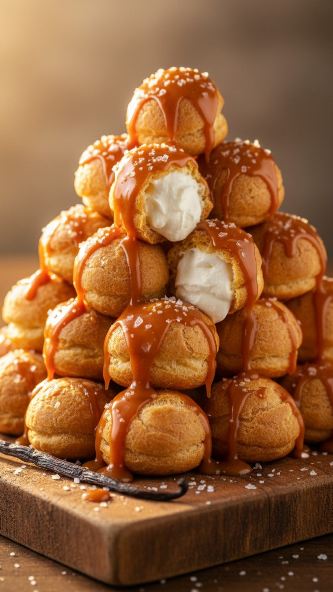 Salted Caramel Profiteroles Preparation