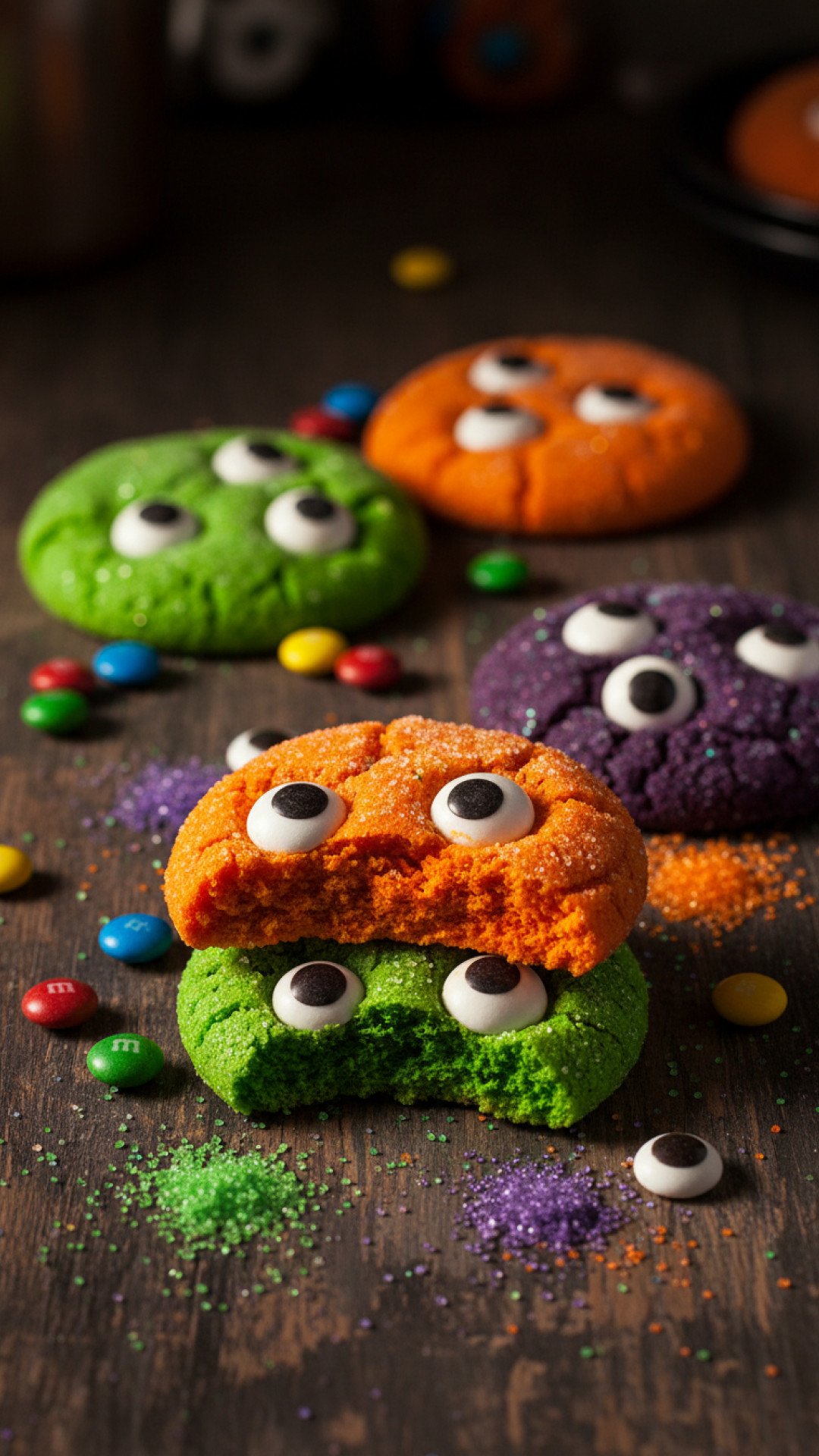 Scary Monster Cookies Preparation