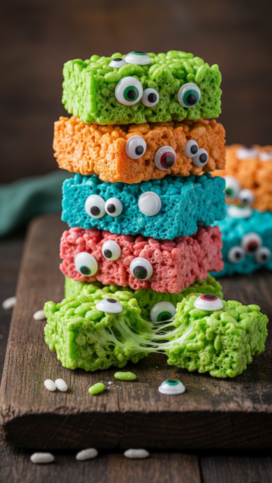 Scary Monster Rice Krispies Treats Preparation