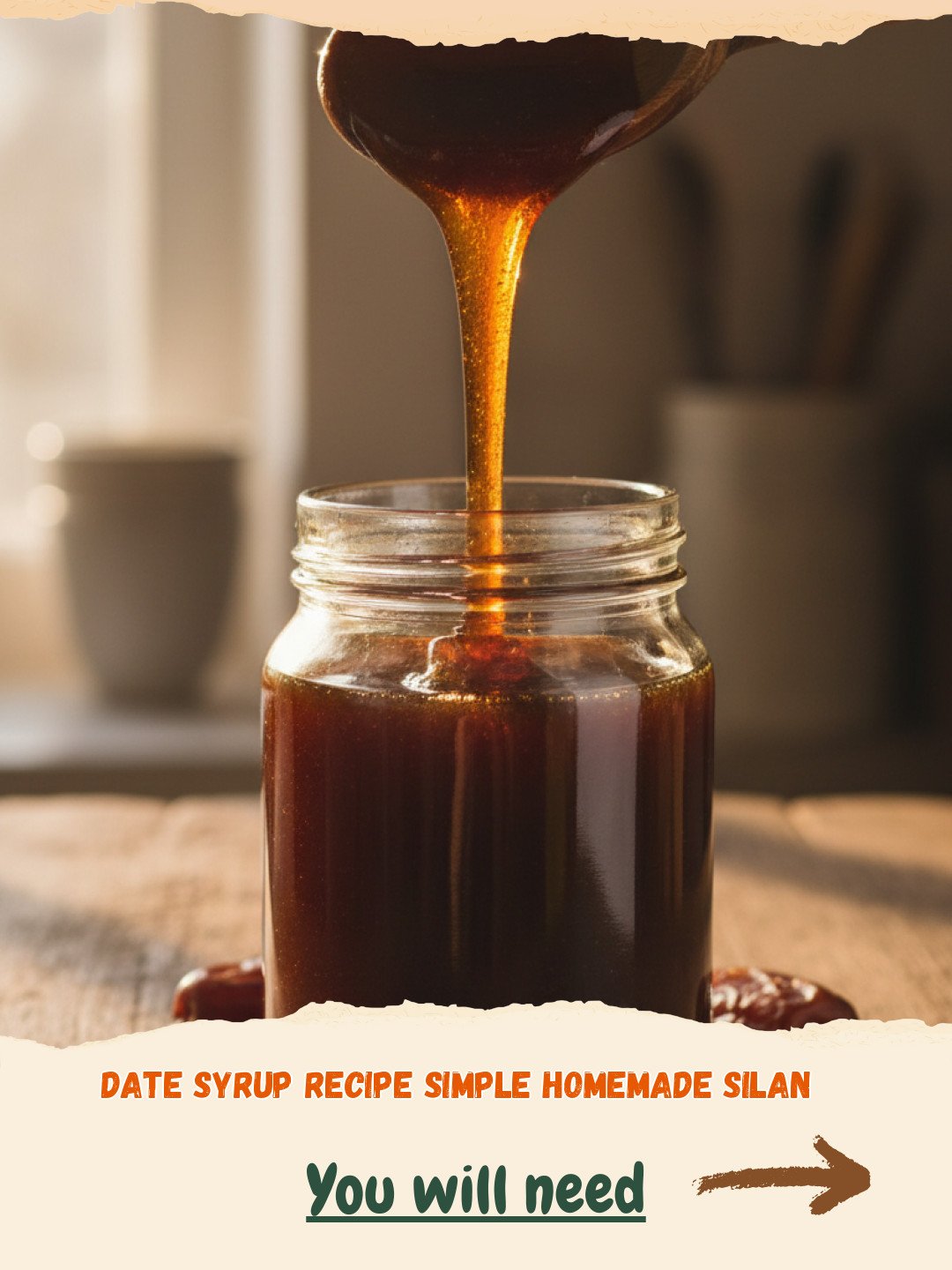 Simple Homemade Date Syrup (Silan) Preparation