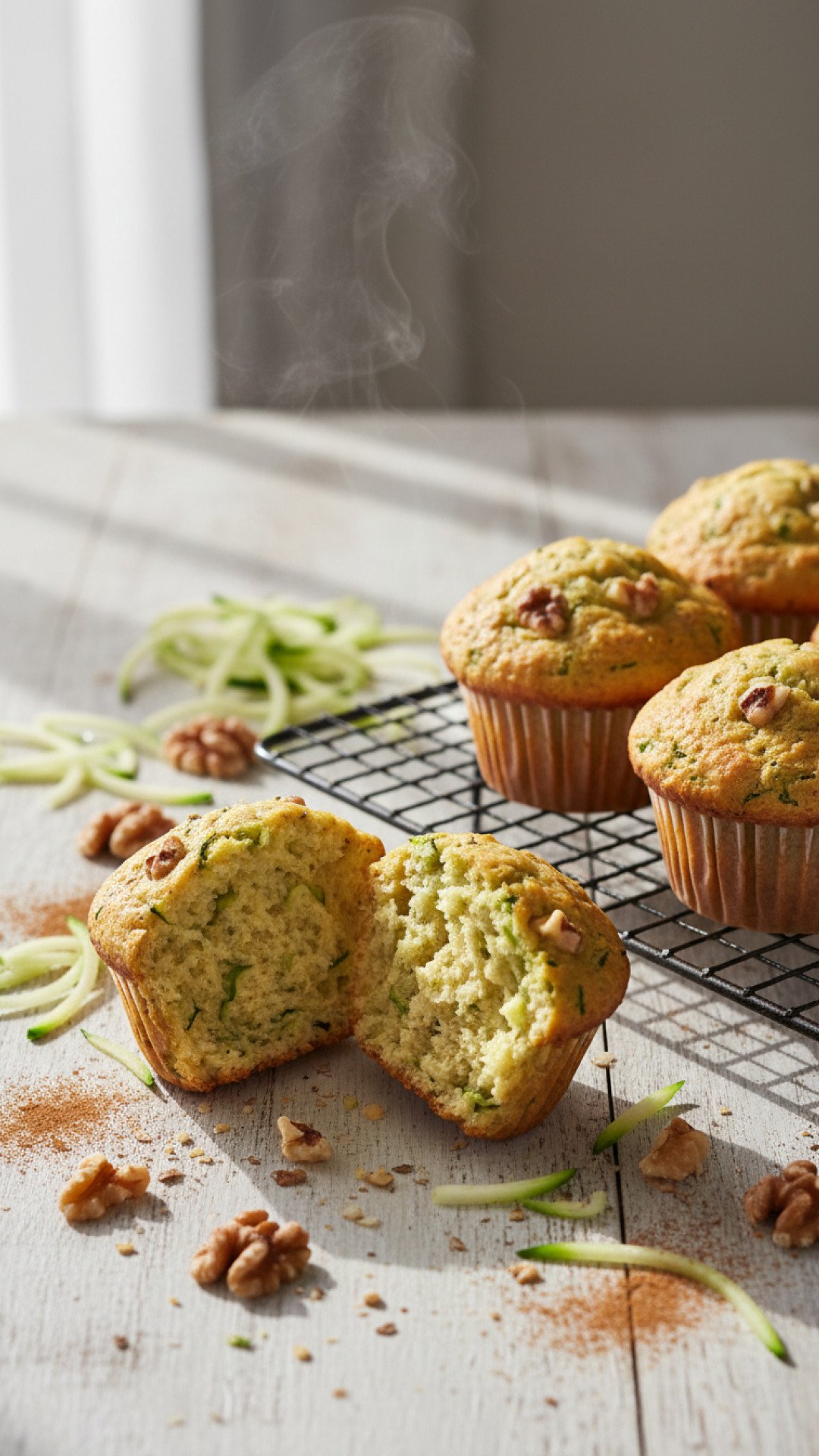 Simple Sourdough Zucchini Muffins Preparation