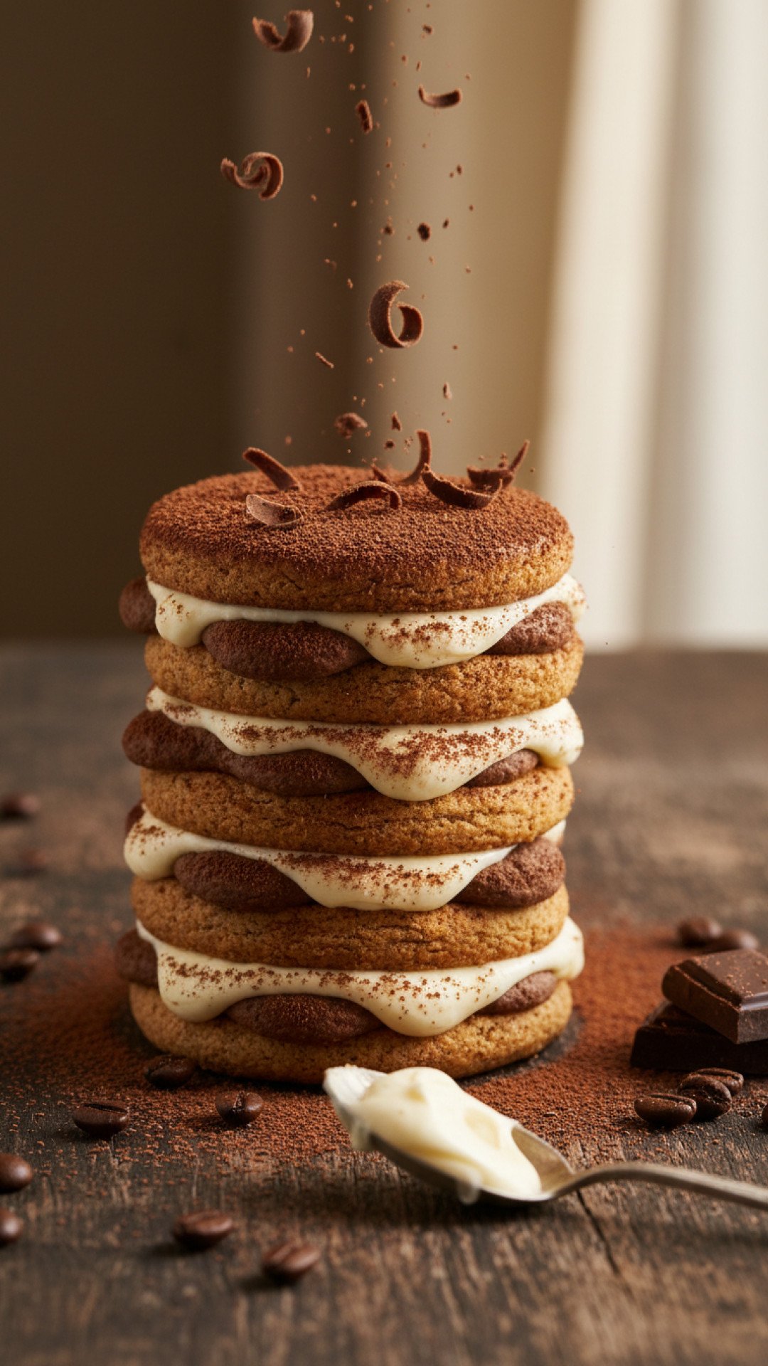 Soft & Creamy Tiramisu Cookies Preparation