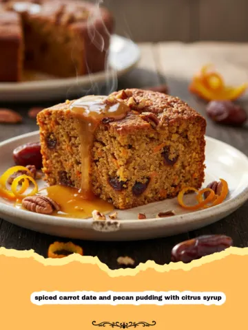 Spiced Carrot Date and Pecan Pudding with Citrus Syrup: A Winter Masterpiece 22 Spiced Carrot Date and Pecan Pudding with Citrus Syrup: A Winter Masterpiece