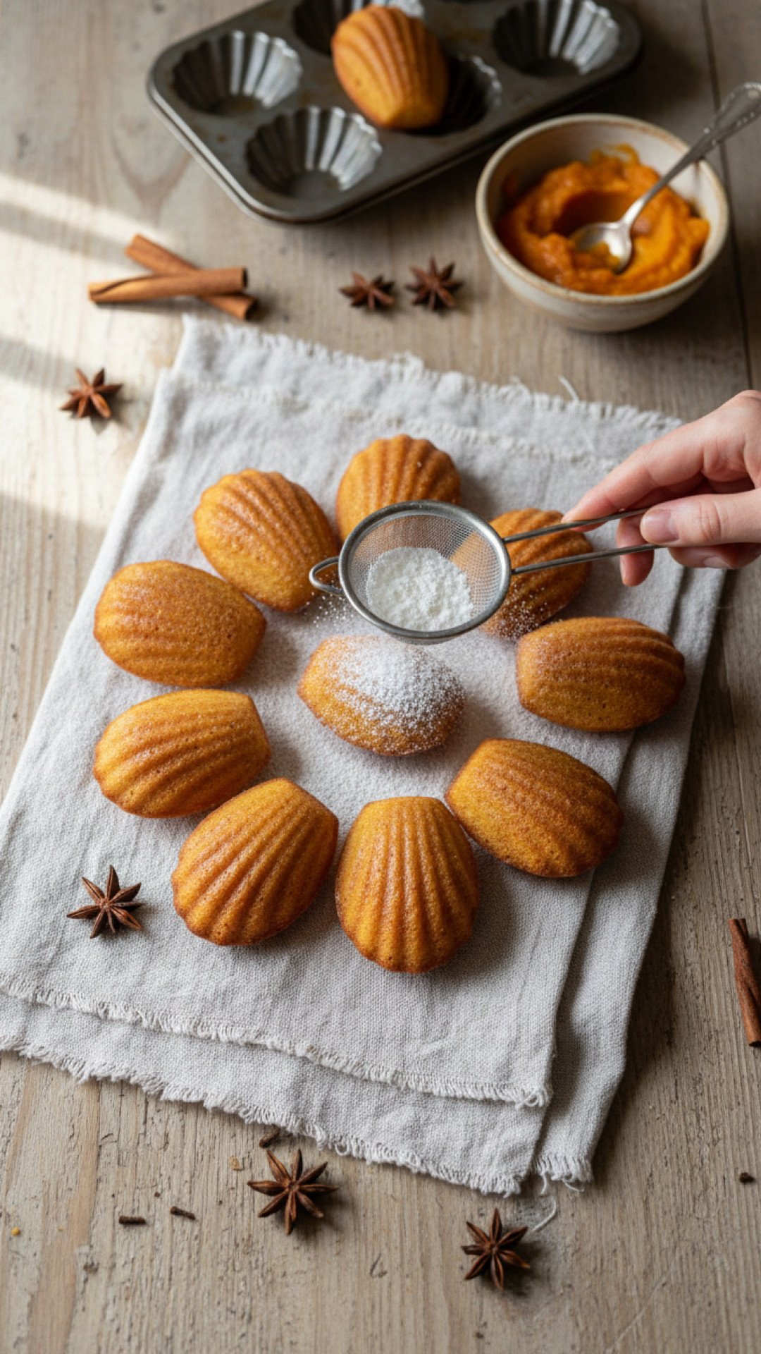 Spiced Pumpkin Madeleines Preparation