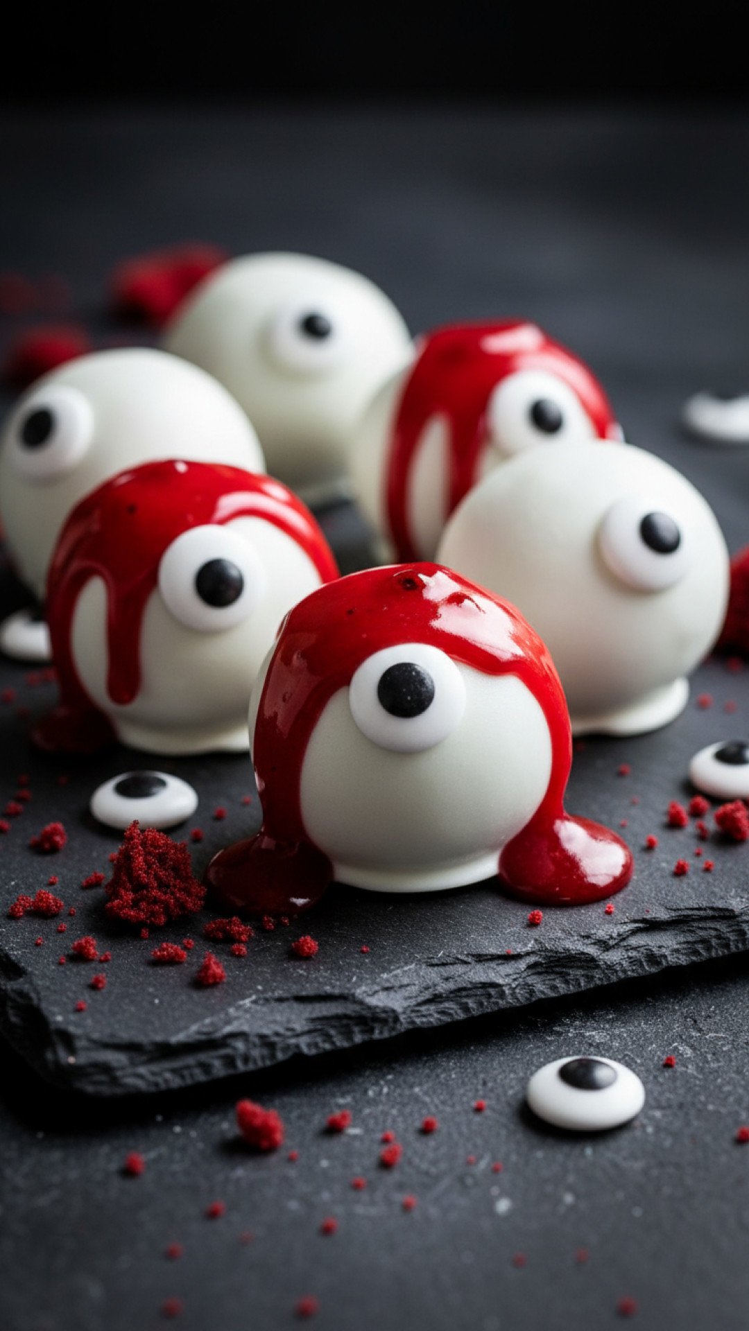 Spooky Eyeball Cake Pops Preparation