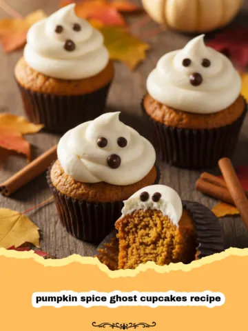 The Most Adorable Pumpkin Spice Ghost Cupcakes Recipe for Your Next Party