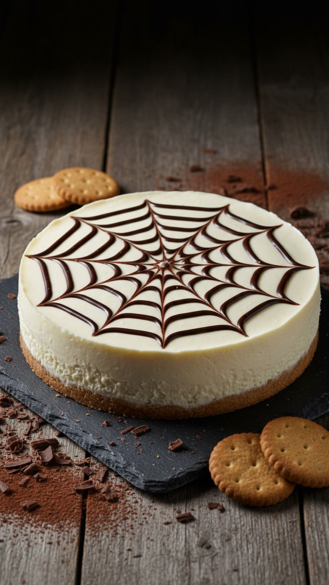 Spooky Spider Web Cheesecake 4 Spooky Spider Web Cheesecake Preparation