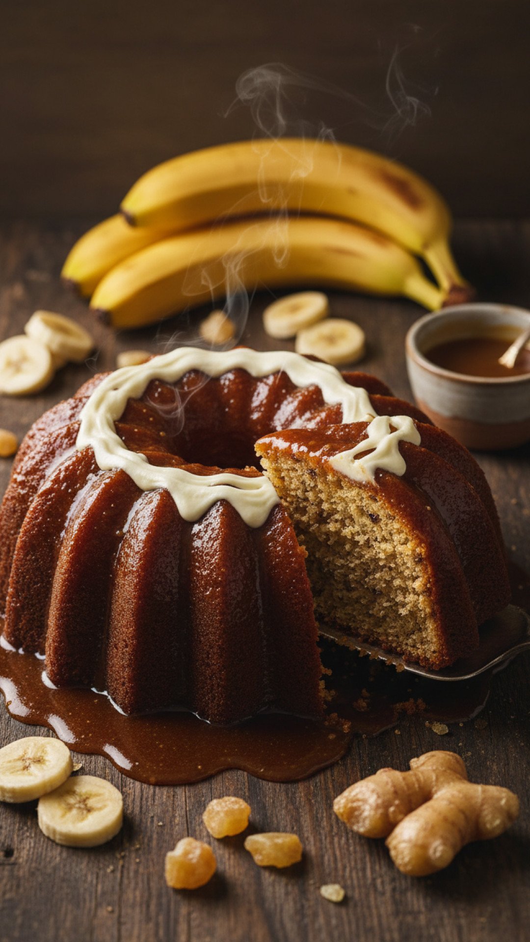 The Ultimate Sticky Banana and Ginger Cake with Brown Sugar Sauce 4 Sticky Banana and Ginger Cake with Brown Sugar Sauce Preparation