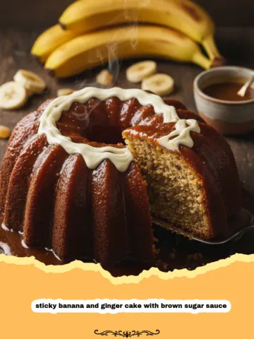 The Ultimate Sticky Banana and Ginger Cake with Brown Sugar Sauce 13 The Ultimate Sticky Banana and Ginger Cake with Brown Sugar Sauce