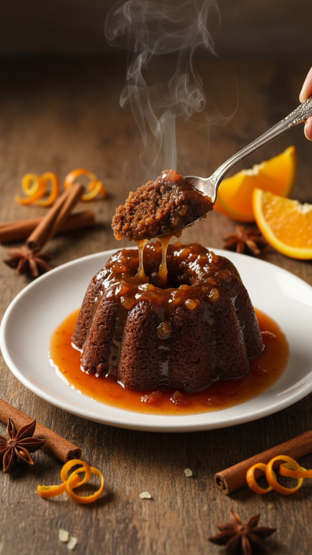 Sticky Gingerbread Pudding with Citrus Sauce: The Ultimate Winter Dessert 4 Sticky Gingerbread Pudding with Citrus Sauce Preparation
