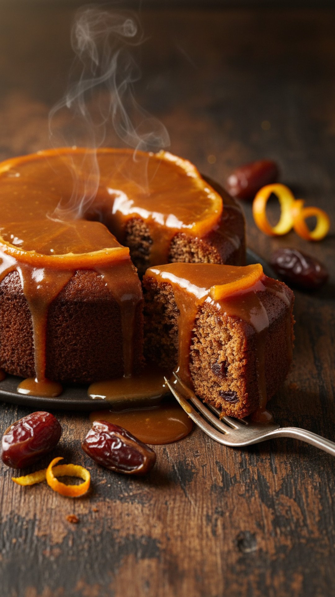 A Sweet Twist: Sticky Toffee Date Cake with Orange Glaze 4 Sticky Toffee Date Cake with Orange Glaze Preparation