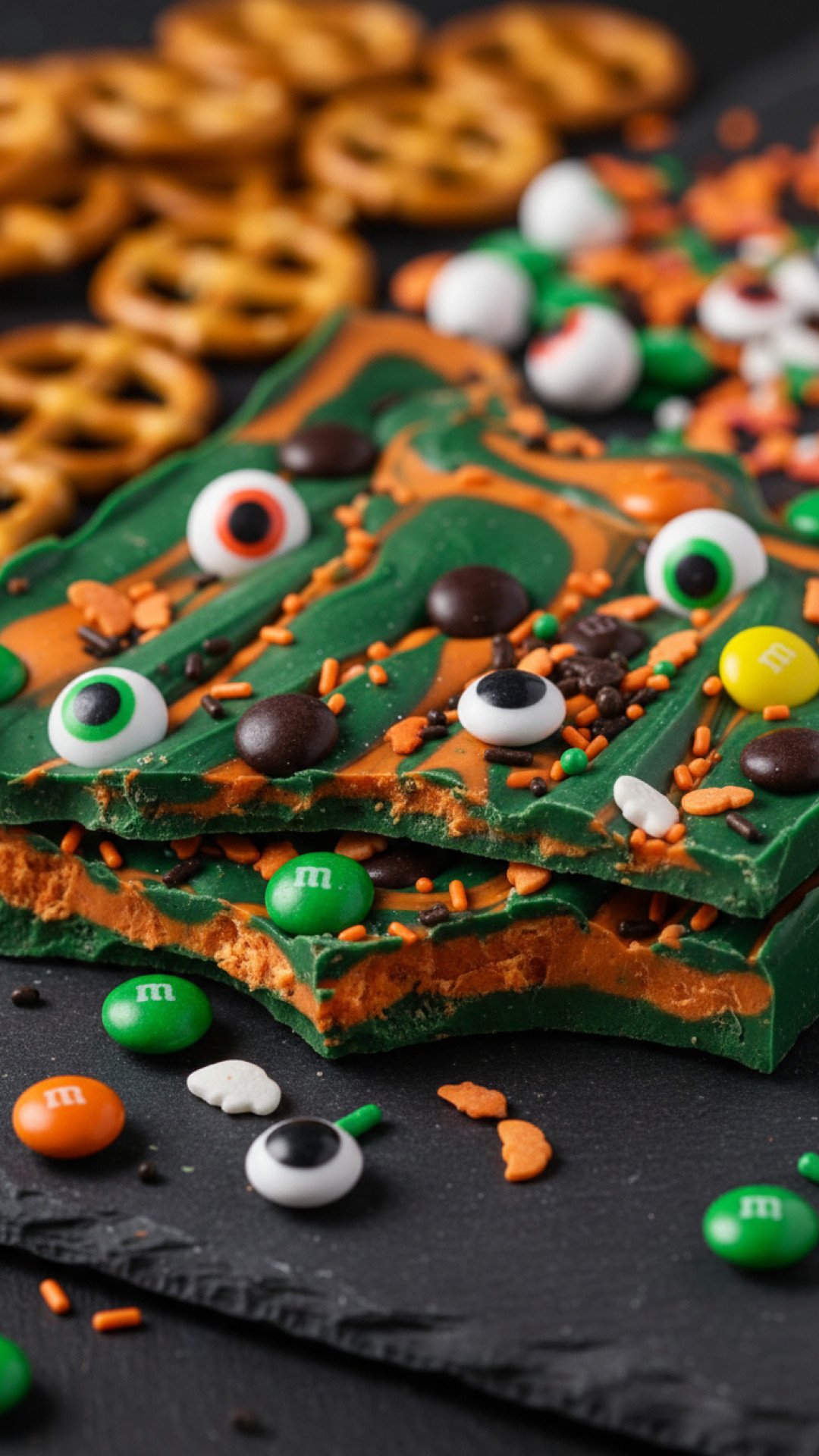 The Ultimate Candy Monster Bark Preparation