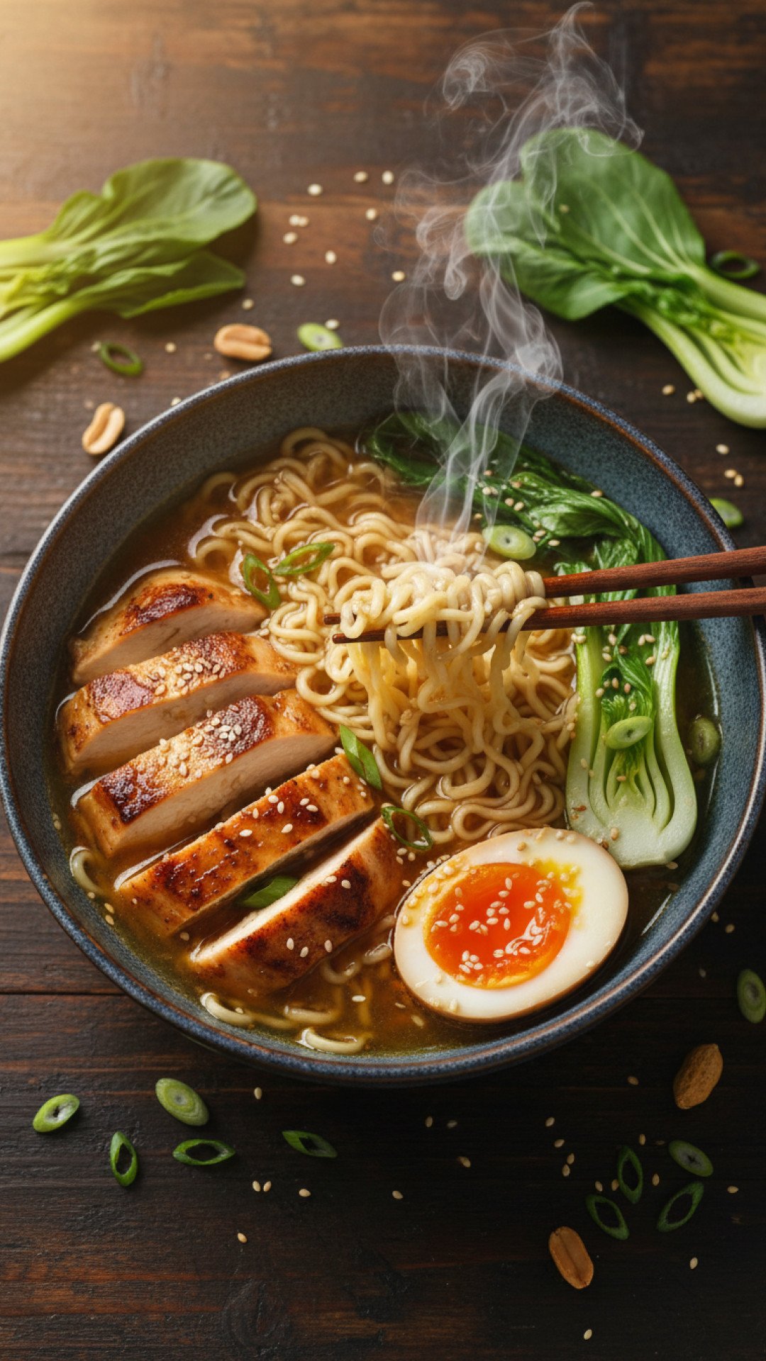 The Ultimate Cozy Ramen Chicken Bowl for Cold Nights 4 The Ultimate Cozy Ramen Chicken Bowl Preparation