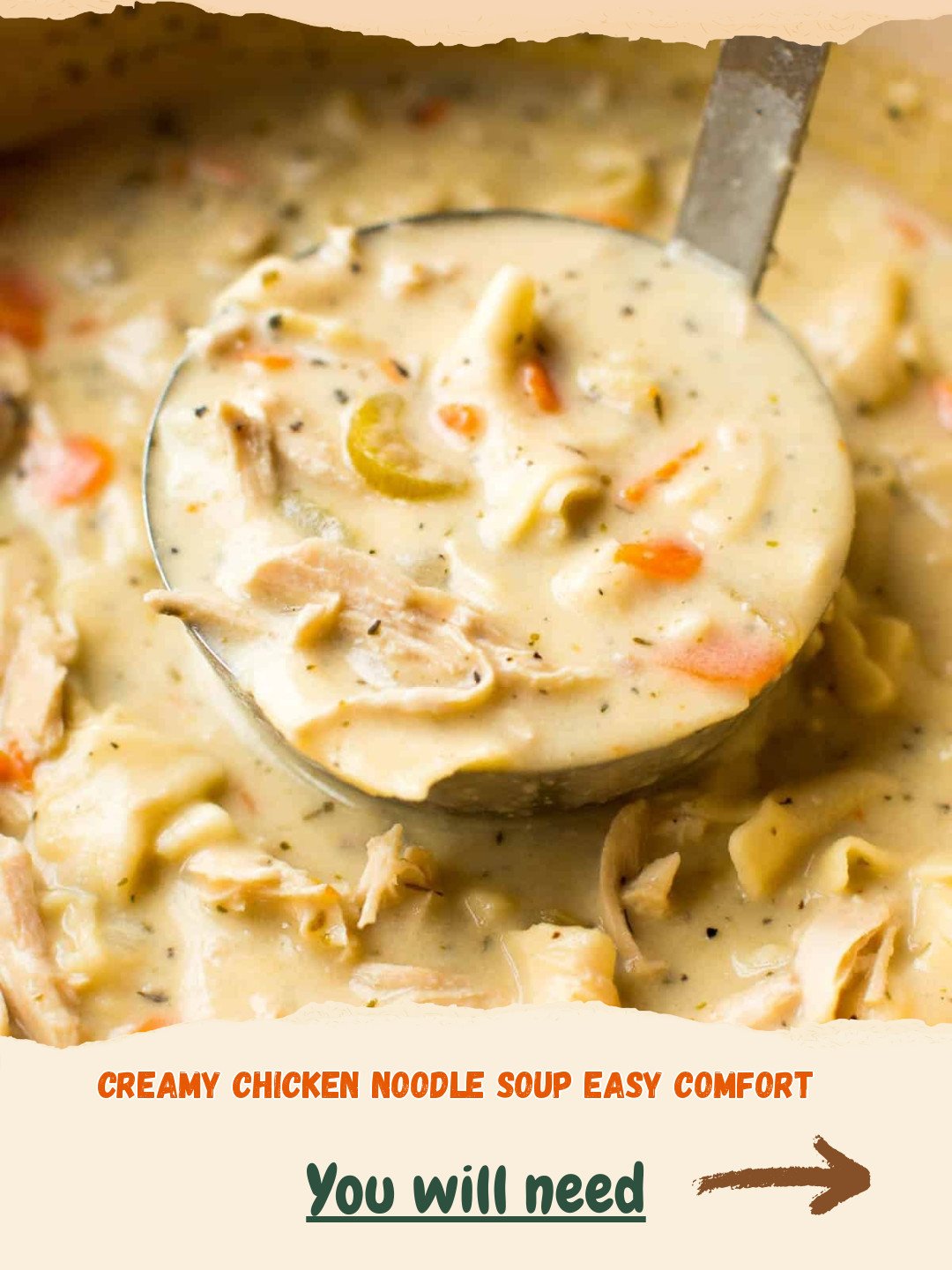 The Ultimate Creamy Chicken Noodle Soup Preparation