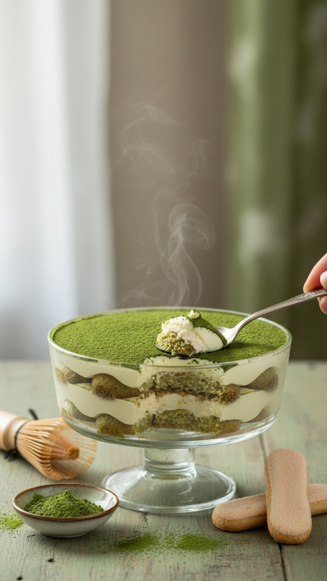 The Ultimate Creamy Matcha Tiramisu: A Zen Twist on an Italian Classic 4 The Ultimate Creamy Matcha Tiramisu Preparation