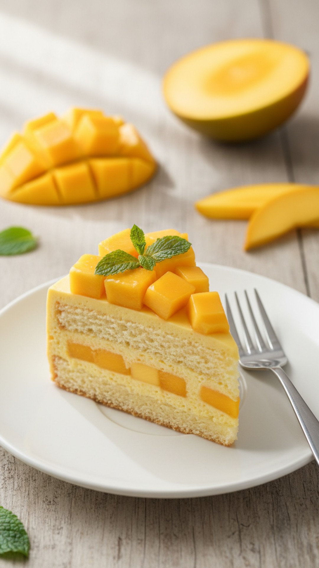 The Ultimate Mango Mousse Cake Preparation