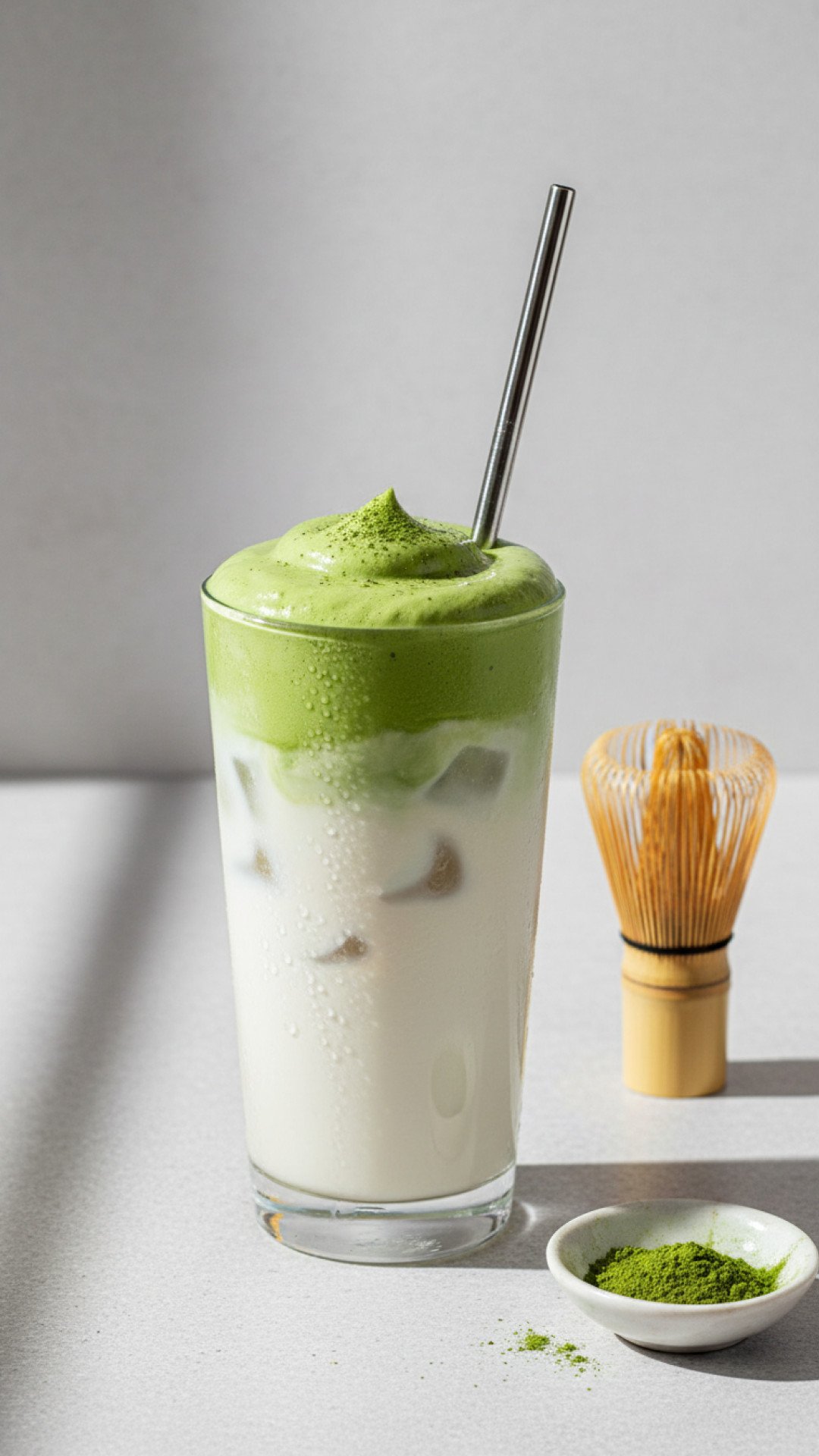 The Ultimate Whipped Matcha Latte Preparation