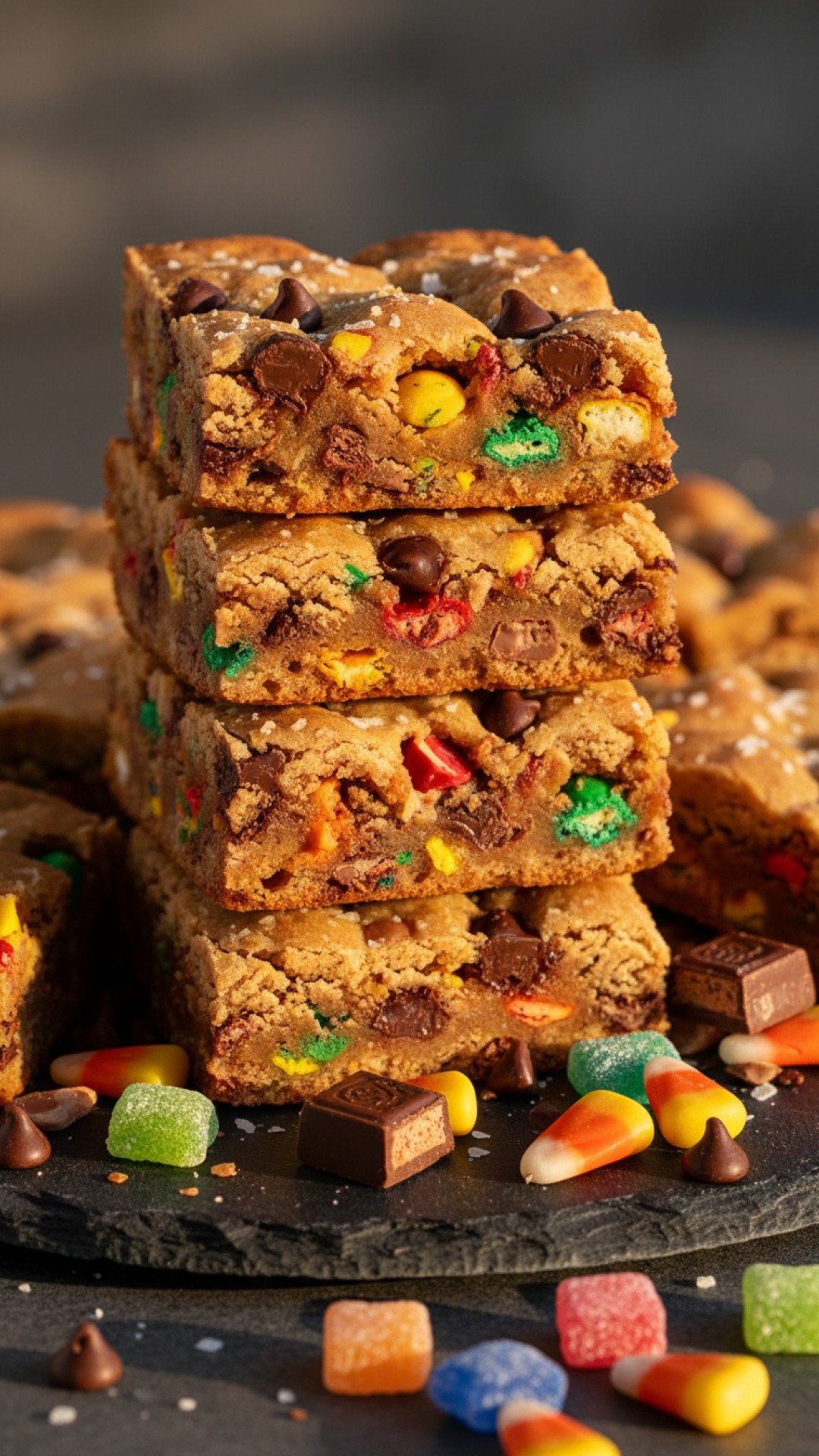 Trick or Treat Cookie Bars Preparation