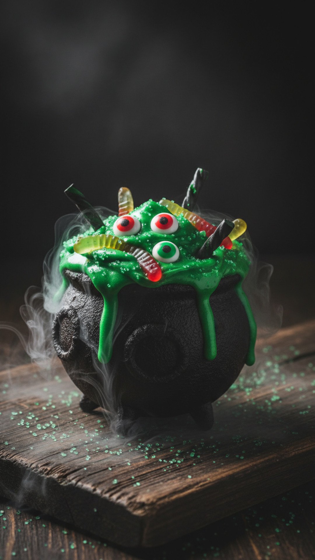 Witch Cauldron Cupcakes Preparation