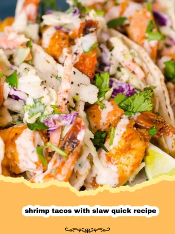 Quick & Zesty Shrimp Tacos with Crunchy Slaw