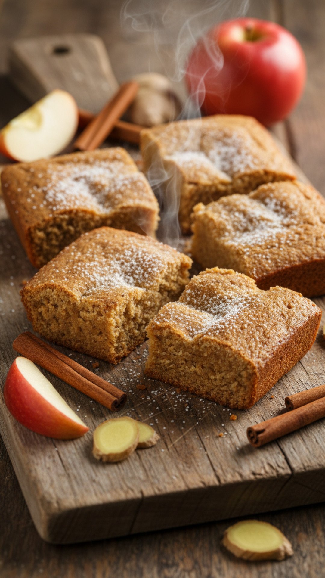 Apple Cider and Gingerbread Blondies Preparation