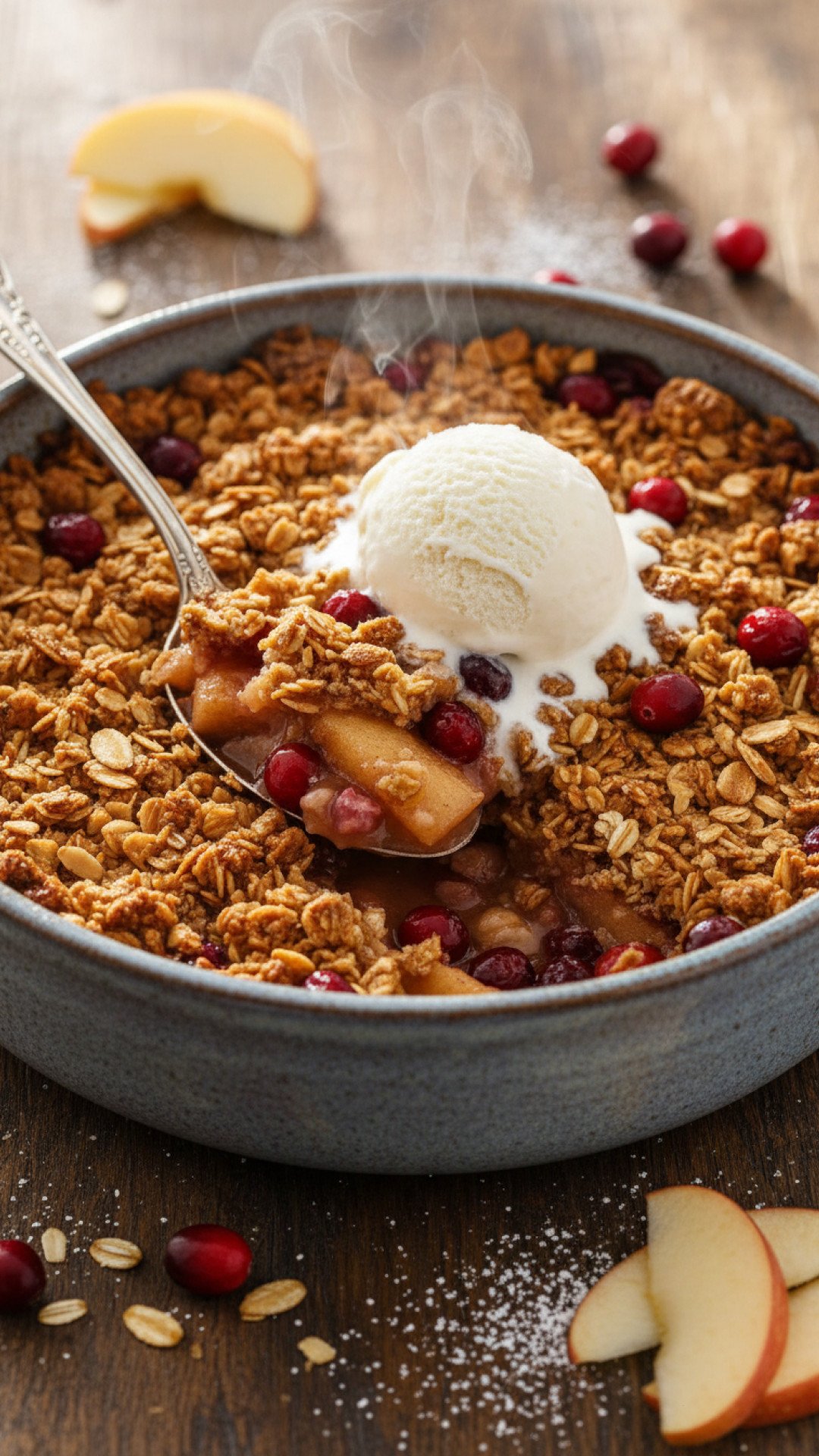 The Ultimate Apple Cranberry Crisp Recipe for Fall 4 Apple Cranberry Crisp Preparation
