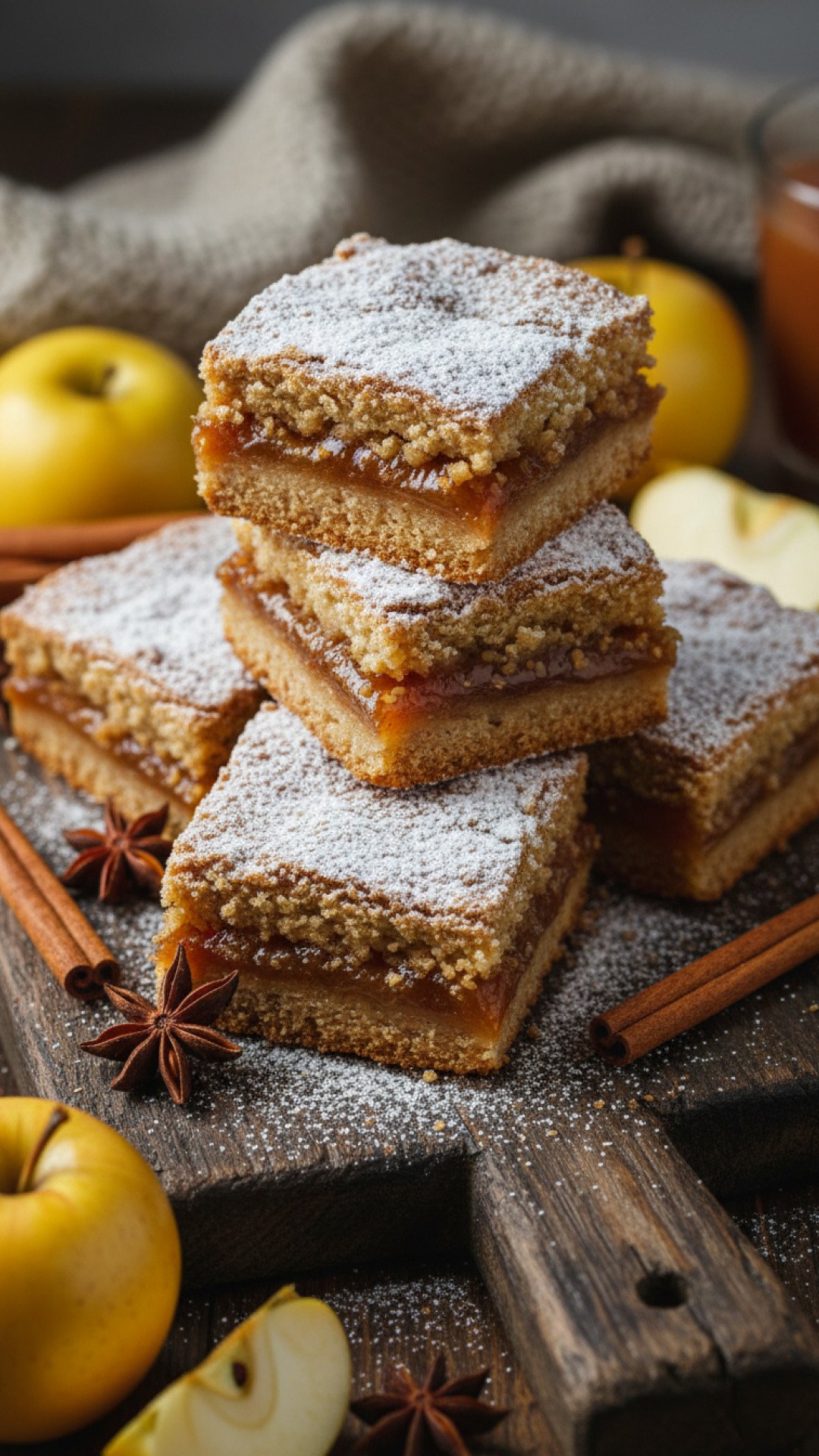 Apple Gingerbread Bars Preparation