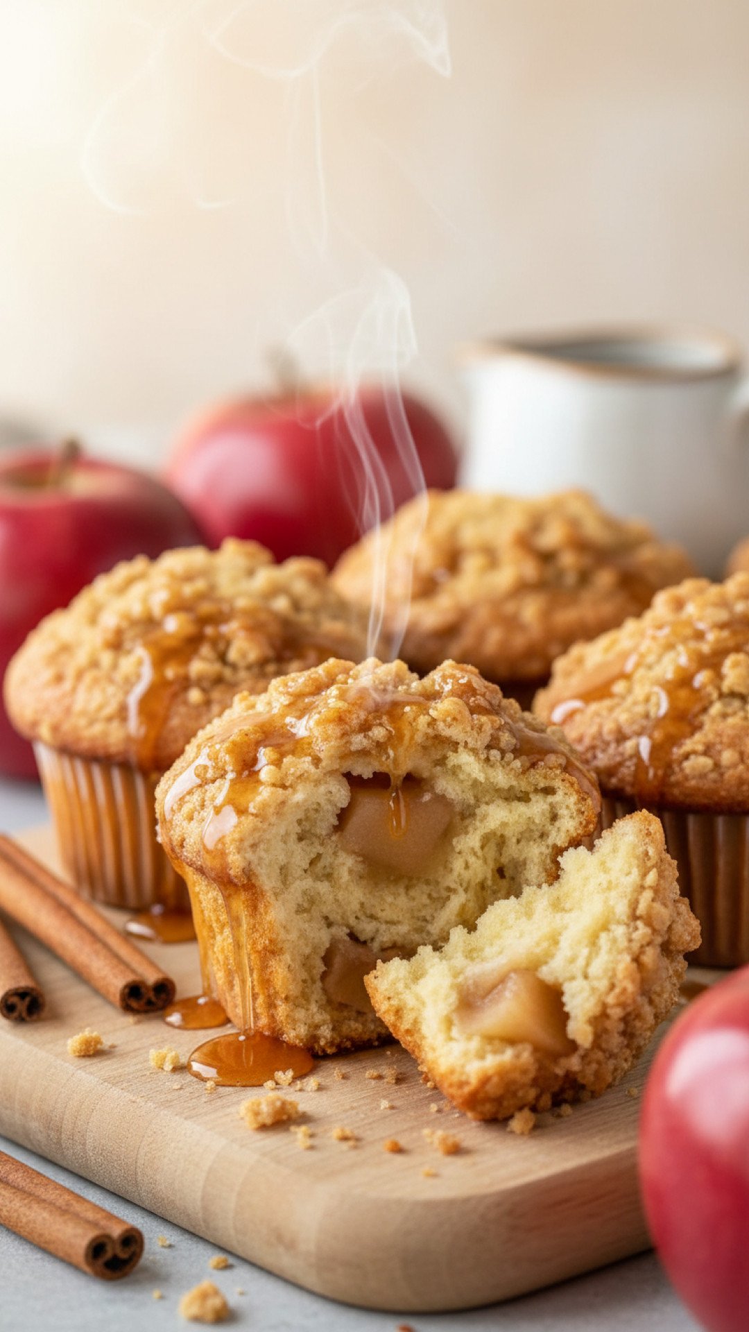 Apple Maple Streusel Muffins Preparation