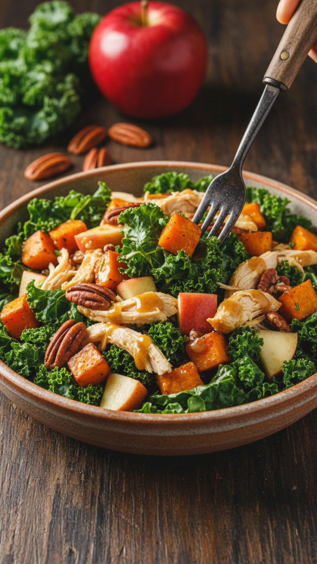 The Ultimate Apple Sweet Potato and Kale Salad 4 Apple Sweet Potato and Kale Salad Preparation