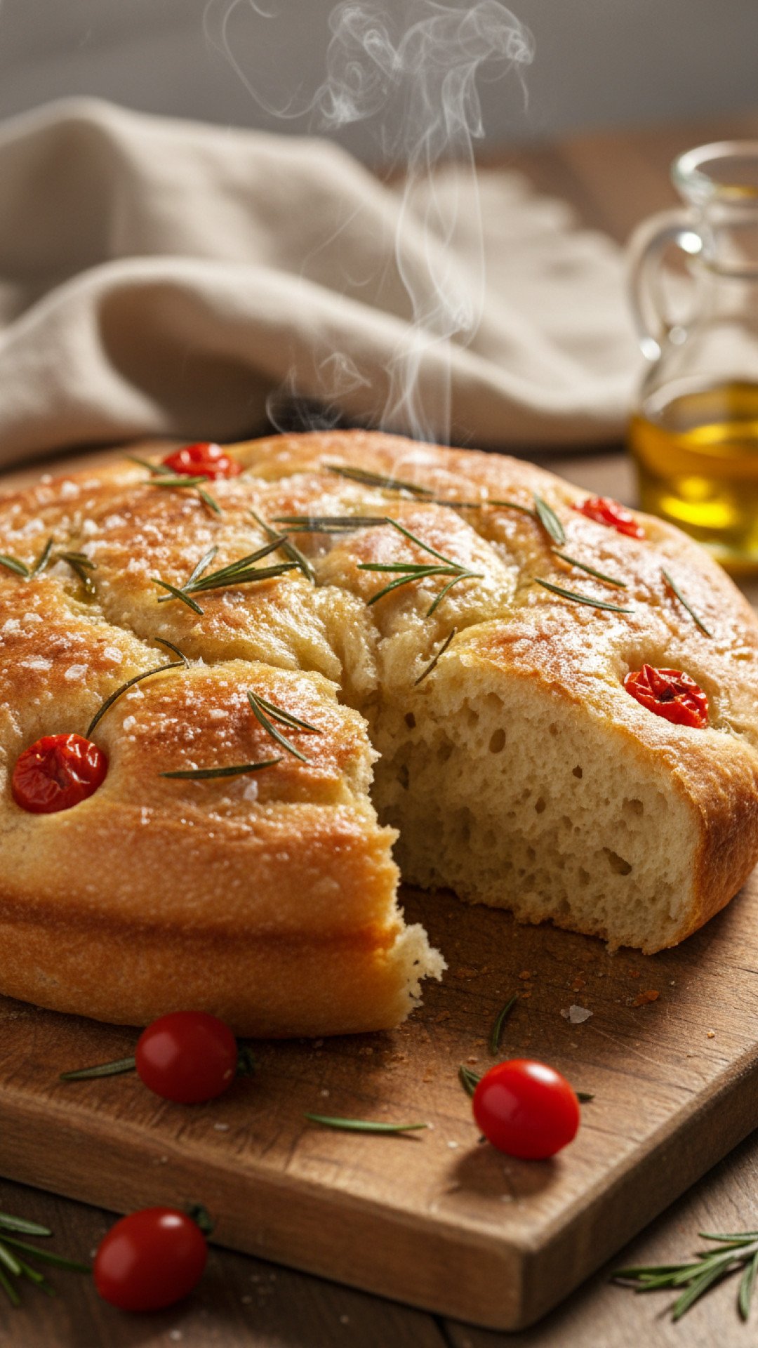 Artisan Sourdough Focaccia Preparation