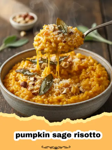 Creamy Pumpkin Sage Risotto with Toasted Pine Nuts 8 Creamy Pumpkin Sage Risotto with Toasted Pine Nuts